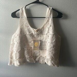 Rebellion crochet crop top